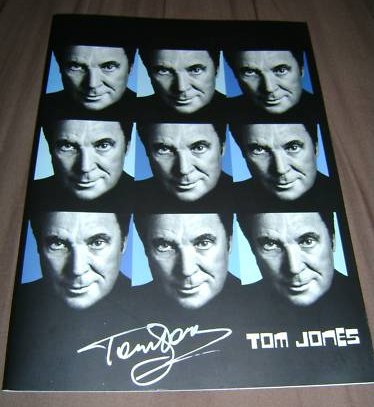 Tom Jones hand-signed Concert Programme