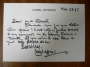 Lionel Jeffries hand-written letter (ALS)